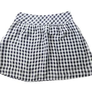 Gap Factory Buffalo Plaid Skirt Small, Side Zip, Summer Lightweight Skirt